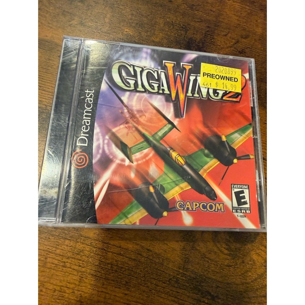 Giga Wing 2 Sega Dreamcast Capcom 2001 Vertical Shooter Video Game T-1222N